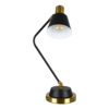 LEDTM® LETO 00834 Μοντέρνο Επιτραπέζιο Φωτιστικό Πορτατίφ με Ντουί 1 x E27 AC 220-240V IP20 - Μαύρο & Χρυσό - Μ30 x Π18 x Υ54cm - Image 7