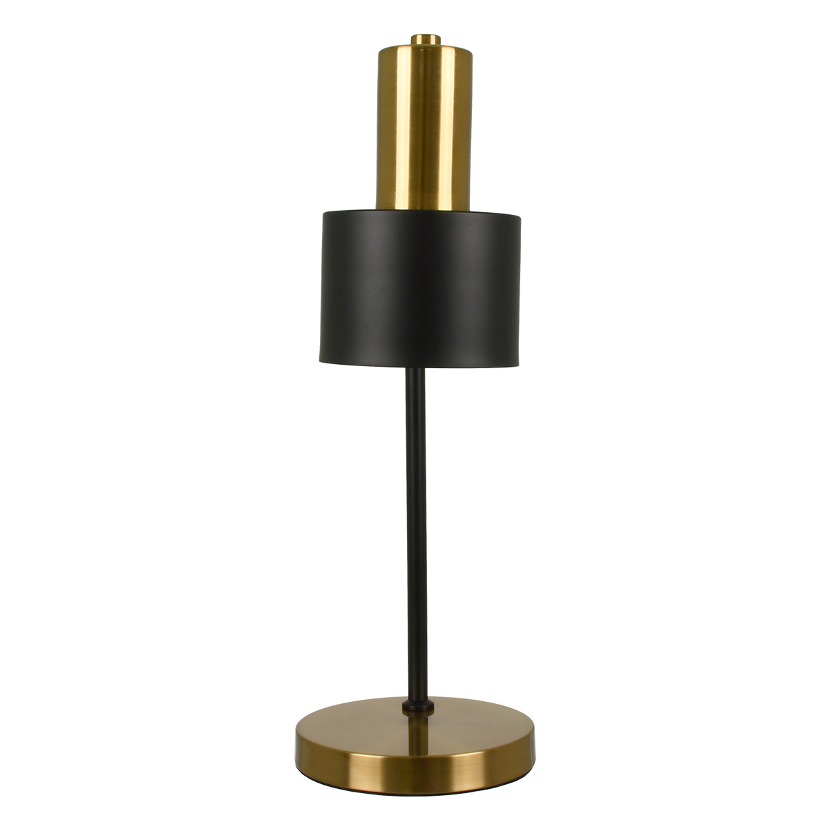 LEDTM® LETO 00835 Μοντέρνο Επιτραπέζιο Φωτιστικό Πορτατίφ με Ντουί 1 x E27 AC 220-240V IP20 - Μαύρο & Χρυσό - Μ18 x Π18 x Υ50.5cm - Image 4