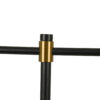 LEDTM® LETO 00835 Μοντέρνο Επιτραπέζιο Φωτιστικό Πορτατίφ με Ντουί 1 x E27 AC 220-240V IP20 - Μαύρο & Χρυσό - Μ18 x Π18 x Υ50.5cm - Image 6