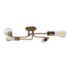 LEDTM® LIBERTA 00839 Μοντέρνο Φωτιστικό Οροφής με Ντουί 4 x E27 AC 220-240V IP20 - Χάλκινο - Μ44.5 x Π44.5 x Υ12cm - Image 6