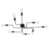 LEDTM® LIBERTA 00840 Μοντέρνο Φωτιστικό Οροφής με Ντουί 8 x E27 AC 220-240V IP20 - Μαύρο - Μ102 x Π72 x Υ10.5cm - Image 4