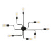 LEDTM® LIBERTA 00840 Μοντέρνο Φωτιστικό Οροφής με Ντουί 8 x E27 AC 220-240V IP20 - Μαύρο - Μ102 x Π72 x Υ10.5cm - Image 5