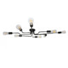 LEDTM® LIBERTA 00840 Μοντέρνο Φωτιστικό Οροφής με Ντουί 8 x E27 AC 220-240V IP20 - Μαύρο - Μ102 x Π72 x Υ10.5cm - Image 6