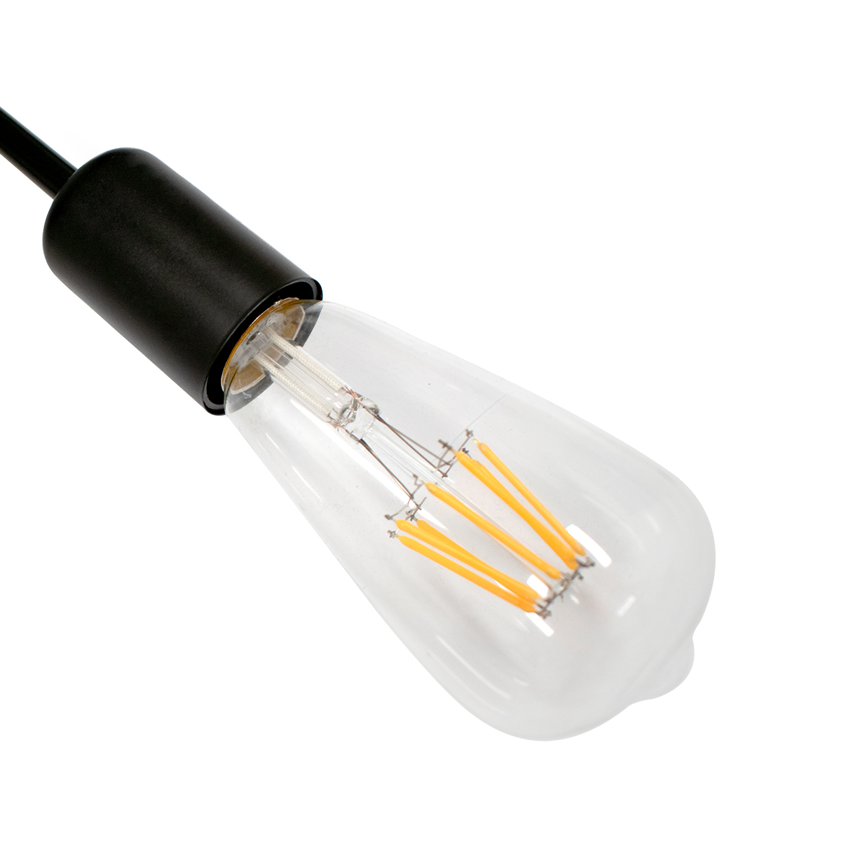 LEDTM® LIBERTA 00840 Μοντέρνο Φωτιστικό Οροφής με Ντουί 8 x E27 AC 220-240V IP20 - Μαύρο - Μ102 x Π72 x Υ10.5cm - Image 8