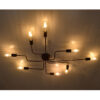 LEDTM® LIBERTA 00841 Μοντέρνο Φωτιστικό Οροφής με Ντουί 8 x E27 AC 220-240V IP20 - Μπρούτζινο - Μ102 x Π72 x Υ10.5cm - Image 3