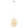 LEDTM® BALI 00861 Boho Κρεμαστό Φωτιστικό Οροφής με Ντουί 1 x E27 AC 220-240V IP20 - Μπεζ - Μ45 x Π45 x Υ42.5cm - Image 4
