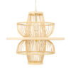 LEDTM® BALI 00861 Boho Κρεμαστό Φωτιστικό Οροφής με Ντουί 1 x E27 AC 220-240V IP20 - Μπεζ - Μ45 x Π45 x Υ42.5cm - Image 5