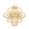 LEDTM® BALI 00861 Boho Κρεμαστό Φωτιστικό Οροφής με Ντουί 1 x E27 AC 220-240V IP20 - Μπεζ - Μ45 x Π45 x Υ42.5cm - Image 6