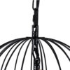 LEDTM® MERLIN 00865 Vintage Κρεμαστό Φωτιστικό Οροφής με Ντουί 3 x E14 AC 220-240V IP20 - Μαύρο & Μπεζ - Μ28 x Π28 x Υ40cm - Image 9