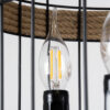 LEDTM® MERLIN 00865 Vintage Κρεμαστό Φωτιστικό Οροφής με Ντουί 3 x E14 AC 220-240V IP20 - Μαύρο & Μπεζ - Μ28 x Π28 x Υ40cm - Image 10
