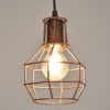 LEDTM® CAGE 00866 Vintage Κρεμαστό Φωτιστικό Οροφής με Ντουί 1 x E27 AC 220-240V IP20 - Χάλκινο - Μ15 x Π15 x Υ22cm - Image 3