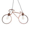 LEDTM® BIKE 00868 Vintage Κρεμαστό Φωτιστικό Οροφής με Ντουί 2 x E27 AC 220-240V IP20 - Χάλκινο - Μ67 x Π3.5 x Υ41cm - Image 5