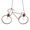 LEDTM® BIKE 00868 Vintage Κρεμαστό Φωτιστικό Οροφής με Ντουί 2 x E27 AC 220-240V IP20 - Χάλκινο - Μ67 x Π3.5 x Υ41cm - Image 6