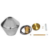 LEDTM® AMARIS 00872 Μοντέρνο Κρεμαστό Φωτιστικό Οροφής με Ντουί 1 x E27 AC 220-240V IP20 - Χρυσό & Μαύρο Φιμέ - Μ22 x Π22 x Y22cm - Image 7