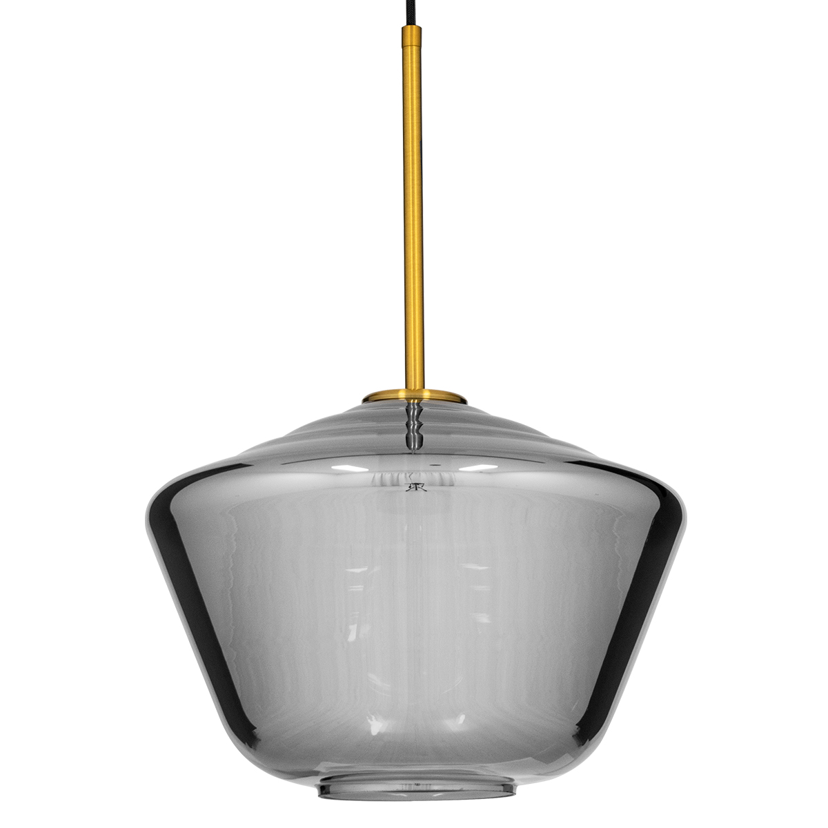 LEDTM® AMARIS 00873 Μοντέρνο Κρεμαστό Φωτιστικό Οροφής με Ντουί 1 x E27 AC 220-240V IP20 - Χρυσό & Μαύρο Φιμέ - Μ30 x Π30 x Y22cm - Image 4