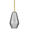 LEDTM® AMARIS 00874 Μοντέρνο Κρεμαστό Φωτιστικό Οροφής με Ντουί 1 x E27 AC 220-240V IP20 - Χρυσό & Μαύρο Φιμέ - Μ17 x Π17 x Υ30cm - Image 4