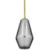 LEDTM® AMARIS 00874 Μοντέρνο Κρεμαστό Φωτιστικό Οροφής με Ντουί 1 x E27 AC 220-240V IP20 - Χρυσό & Μαύρο Φιμέ - Μ17 x Π17 x Υ30cm - Image 5