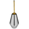 LEDTM® AMARIS 00874 Μοντέρνο Κρεμαστό Φωτιστικό Οροφής με Ντουί 1 x E27 AC 220-240V IP20 - Χρυσό & Μαύρο Φιμέ - Μ17 x Π17 x Υ30cm - Image 6