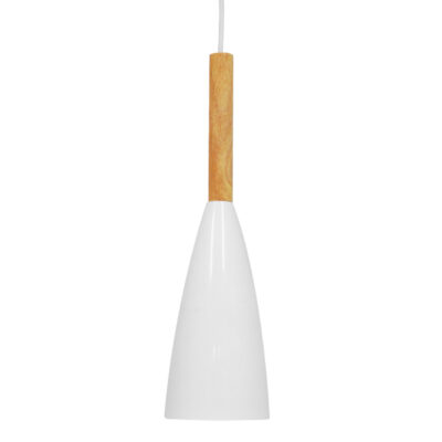 Alternative view of LEDTM® DILLON 00876 Μοντέρνο Κρεμαστό Φωτιστικό Οροφής με Ντουί 1 x E27 AC 220-240V IP20 - Λευκό & Μπεζ - Μ11 x Π11 x Υ36cm