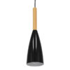 LEDTM® DILLON 00877 Μοντέρνο Κρεμαστό Φωτιστικό Οροφής με Ντουί 1 x E27 AC 220-240V IP20 - Μαύρο - Μ11 x Π11 x Υ36cm - Image 4