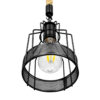 LEDTM® MASON 00881 Vintage Κρεμαστό Φωτιστικό Οροφής με Ντουί 1 x E27 AC 220-240V IP20 - Μαύρο & Μπεζ - Μ15 x Π15 x Υ24cm - Image 5