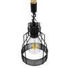 LEDTM® MASON 00881 Vintage Κρεμαστό Φωτιστικό Οροφής με Ντουί 1 x E27 AC 220-240V IP20 - Μαύρο & Μπεζ - Μ15 x Π15 x Υ24cm - Image 6