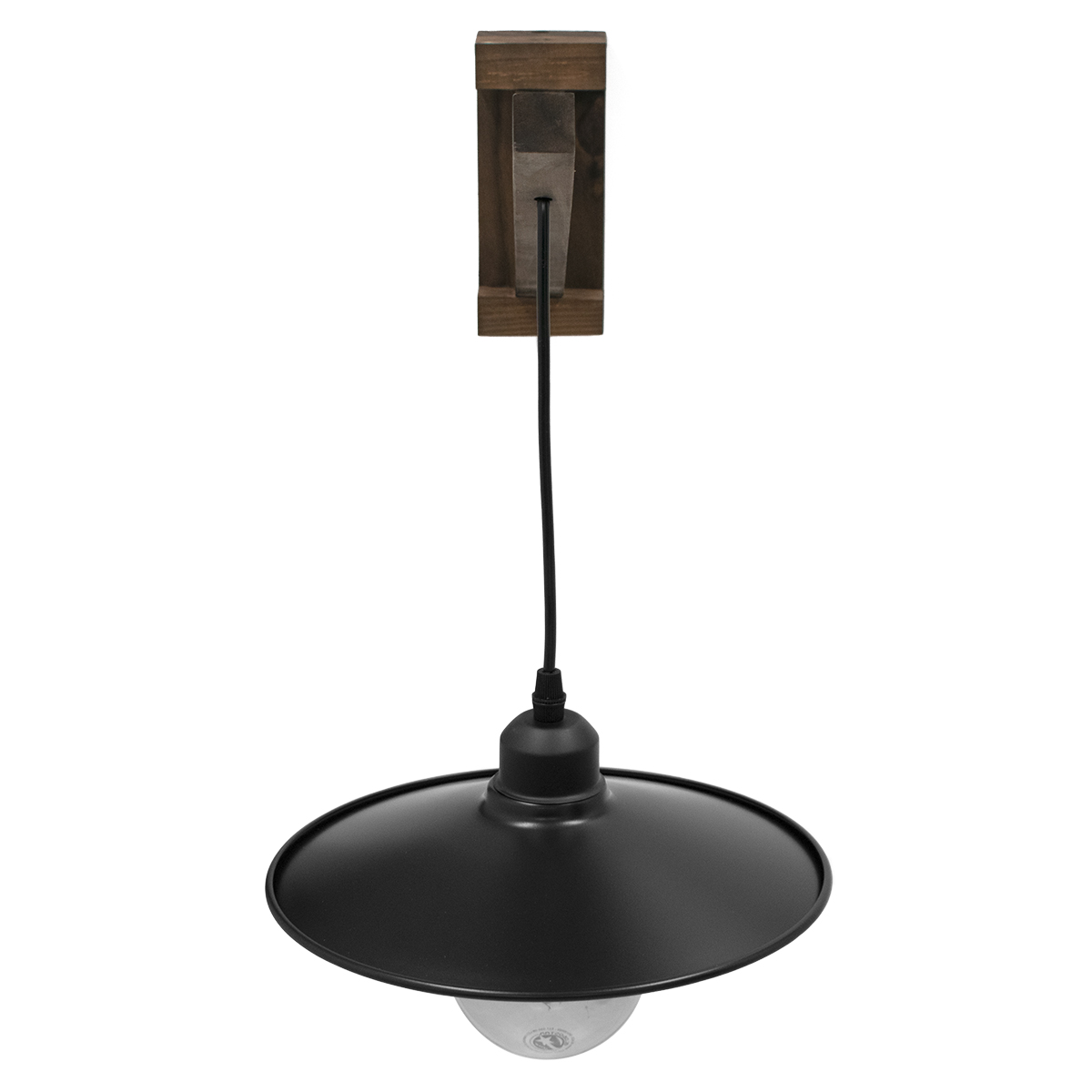 LEDTM® JONAS 00882 Vintage Φωτιστικό Τοίχου - Απλίκα με Ντουί 1 x E27 AC 220-240V IP20 - Καφέ & Μαύρο - Μ26 x Π50 x Υ50cm - Image 3