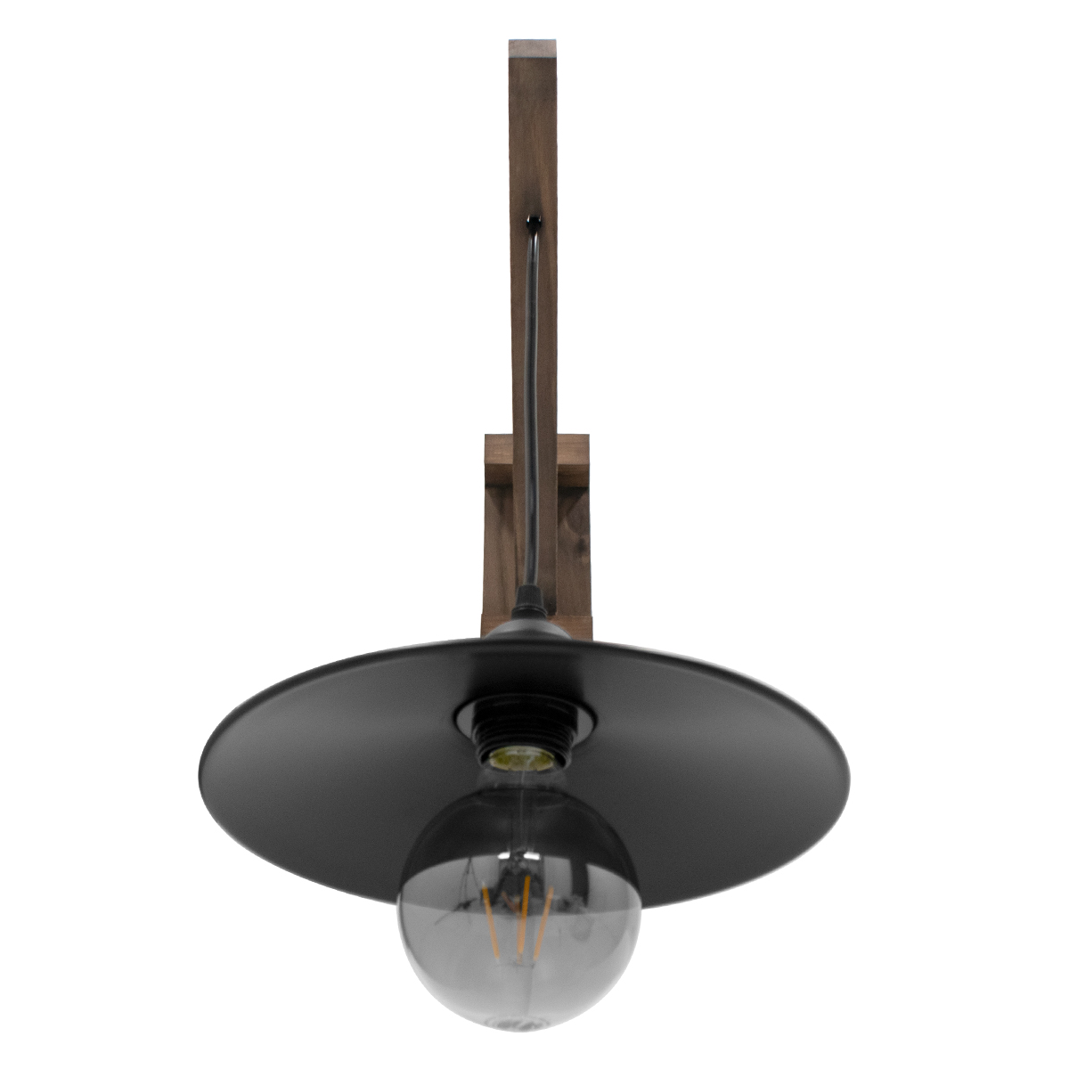 LEDTM® JONAS 00882 Vintage Φωτιστικό Τοίχου - Απλίκα με Ντουί 1 x E27 AC 220-240V IP20 - Καφέ & Μαύρο - Μ26 x Π50 x Υ50cm - Image 5