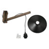 LEDTM® JONAS 00882 Vintage Φωτιστικό Τοίχου - Απλίκα με Ντουί 1 x E27 AC 220-240V IP20 - Καφέ & Μαύρο - Μ26 x Π50 x Υ50cm - Image 6