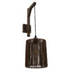 LEDTM® CASTI 00887 Boho Φωτιστικό Τοίχου - Απλίκα με Ντουί 1 x E27 AC 220-240V IP20 - Καφέ - Μ18 x Π30 x Υ75cm - Image 5