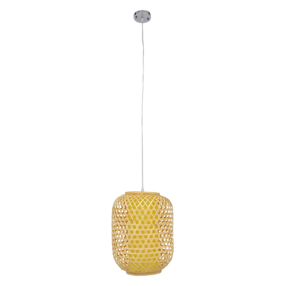 LEDTM® MAURITIUS 00899 Boho Κρεμαστό Φωτιστικό Οροφής με Ντουί 1 x E27 AC 220-240V IP20 - Μπεζ - Μ30 x Π30 x Υ40cm - Image 4