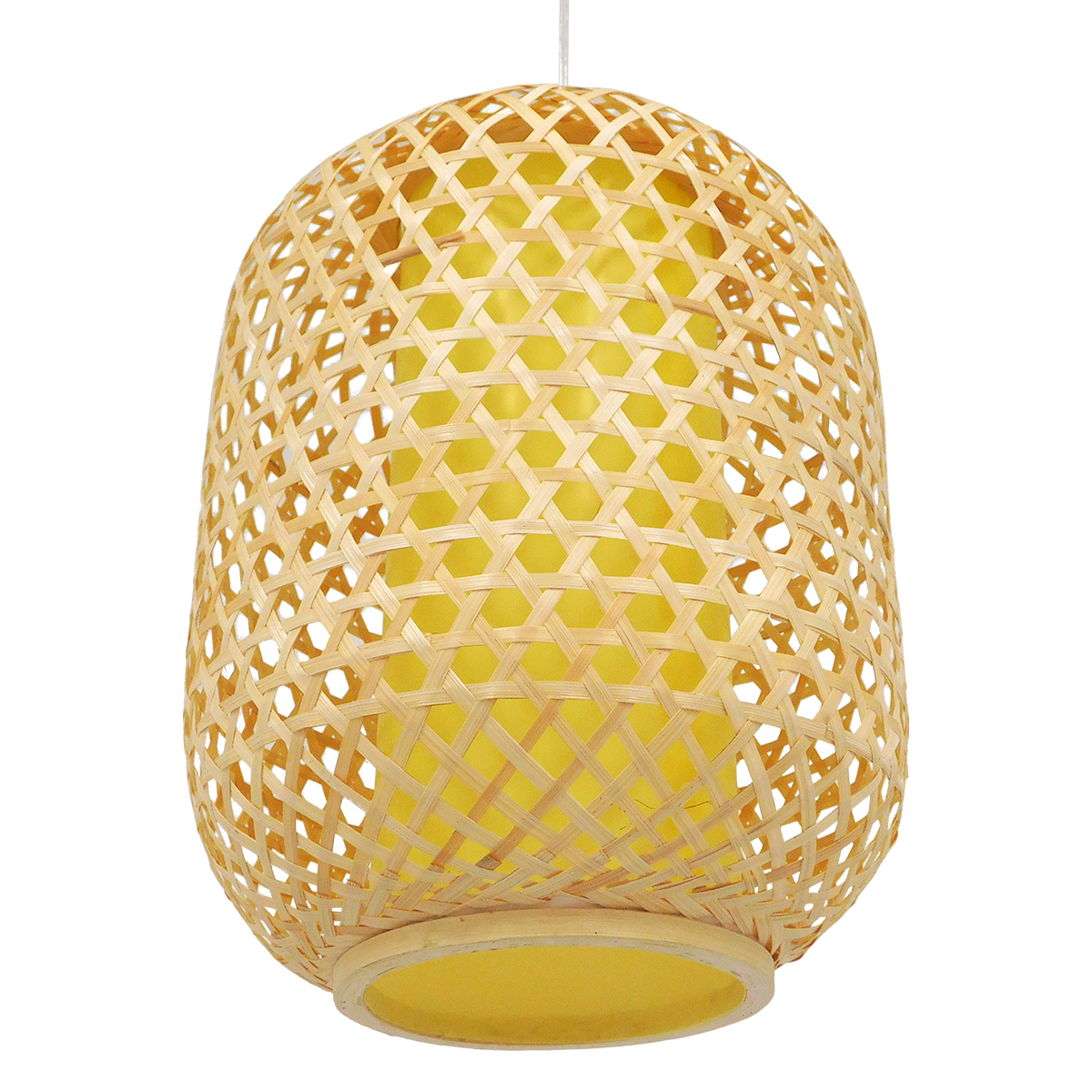 LEDTM® MAURITIUS 00899 Boho Κρεμαστό Φωτιστικό Οροφής με Ντουί 1 x E27 AC 220-240V IP20 - Μπεζ - Μ30 x Π30 x Υ40cm - Image 6