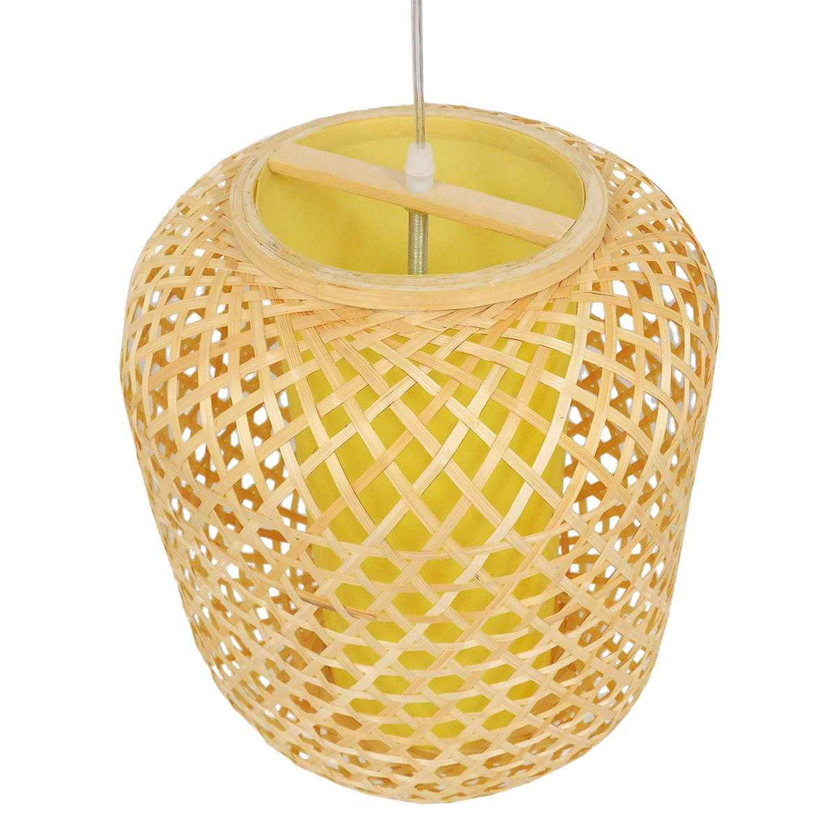 LEDTM® MAURITIUS 00899 Boho Κρεμαστό Φωτιστικό Οροφής με Ντουί 1 x E27 AC 220-240V IP20 - Μπεζ - Μ30 x Π30 x Υ40cm - Image 7