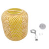 LEDTM® MAURITIUS 00899 Boho Κρεμαστό Φωτιστικό Οροφής με Ντουί 1 x E27 AC 220-240V IP20 - Μπεζ - Μ30 x Π30 x Υ40cm - Image 8