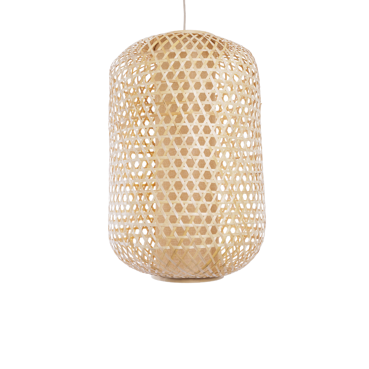 LEDTM® MAURITIUS 00901 Boho Κρεμαστό Φωτιστικό Οροφής με Ντουί 1 x E27 AC 220-240V IP20 - Μπεζ - Μ40 x Π40 x Υ60cm - Image 2