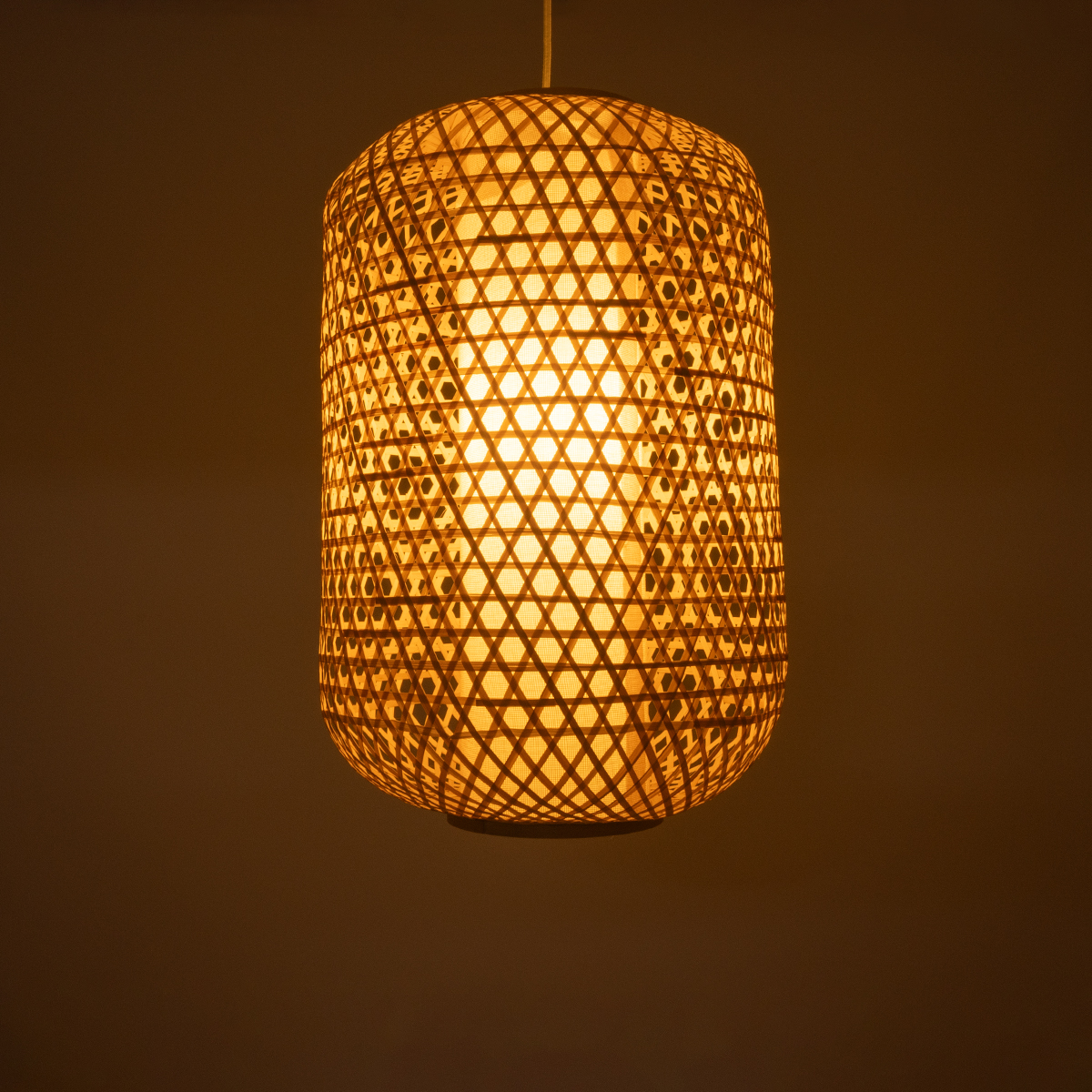 LEDTM® MAURITIUS 00901 Boho Κρεμαστό Φωτιστικό Οροφής με Ντουί 1 x E27 AC 220-240V IP20 - Μπεζ - Μ40 x Π40 x Υ60cm - Image 3