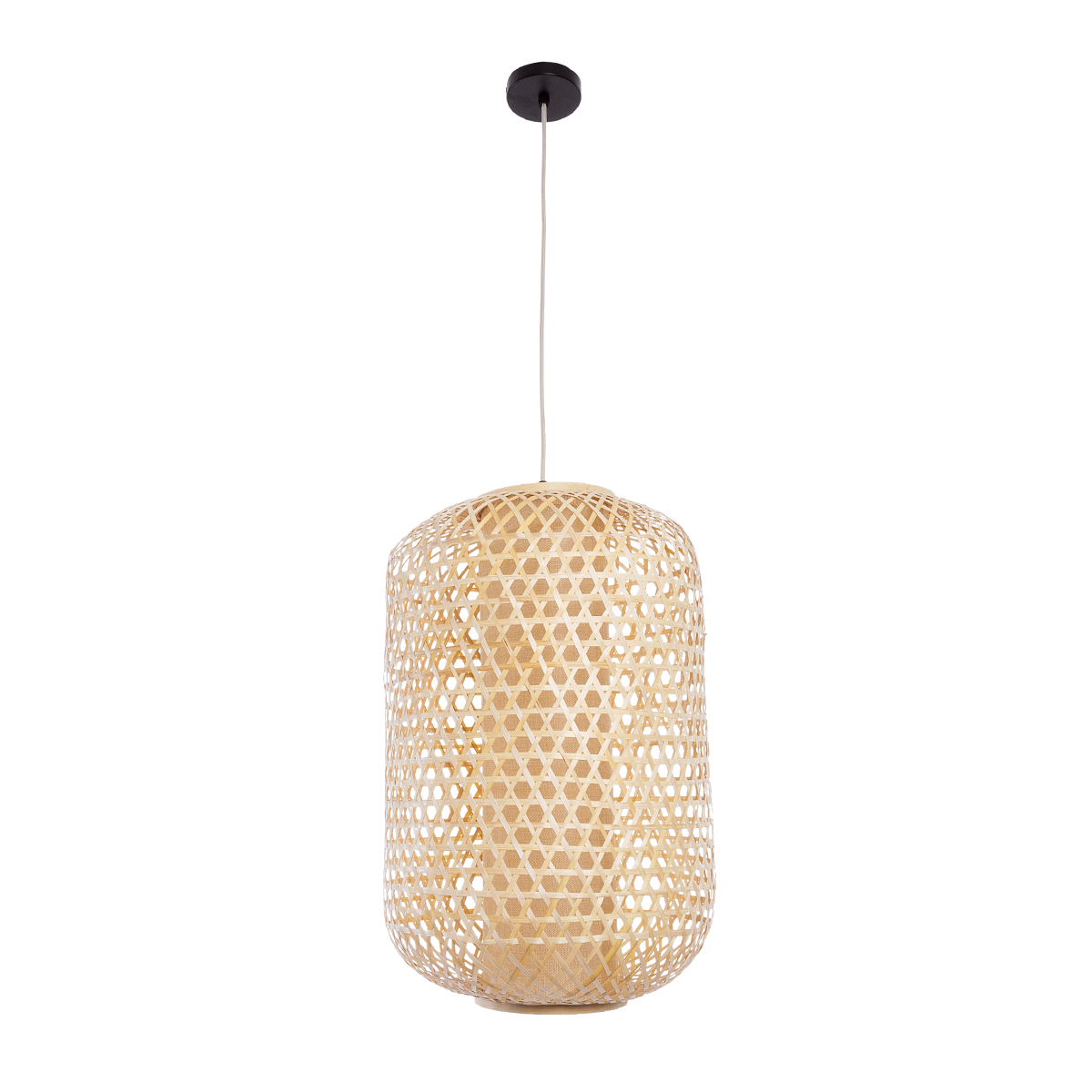 LEDTM® MAURITIUS 00901 Boho Κρεμαστό Φωτιστικό Οροφής με Ντουί 1 x E27 AC 220-240V IP20 - Μπεζ - Μ40 x Π40 x Υ60cm - Image 4