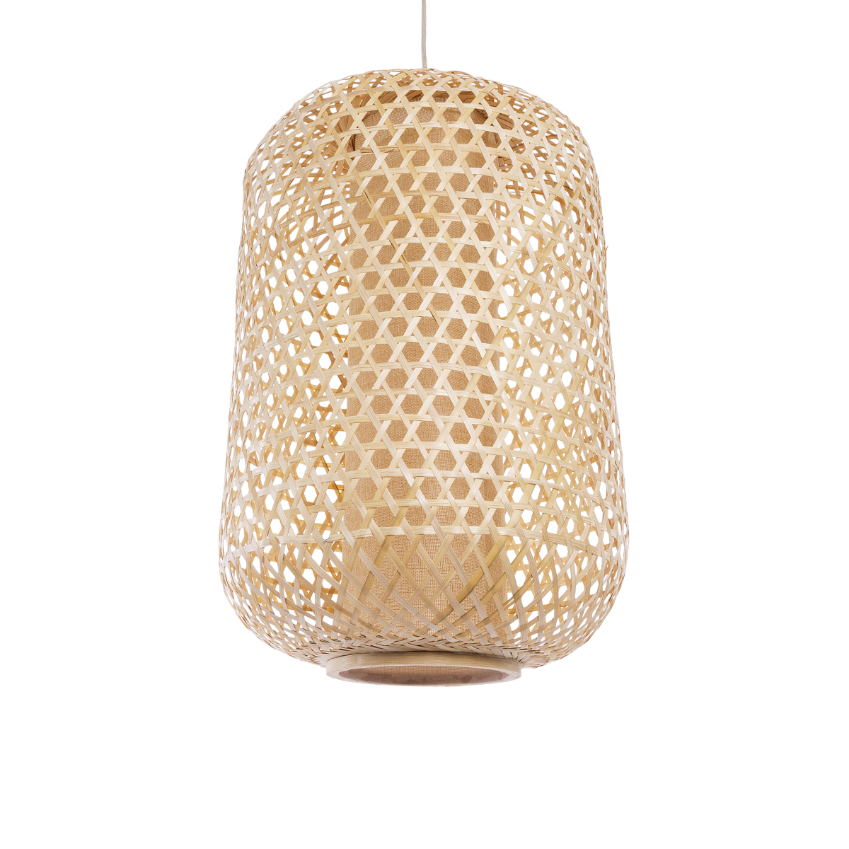 LEDTM® MAURITIUS 00901 Boho Κρεμαστό Φωτιστικό Οροφής με Ντουί 1 x E27 AC 220-240V IP20 - Μπεζ - Μ40 x Π40 x Υ60cm - Image 5
