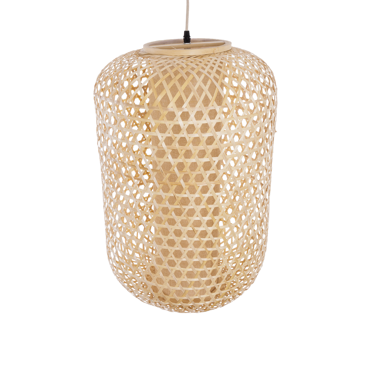 LEDTM® MAURITIUS 00901 Boho Κρεμαστό Φωτιστικό Οροφής με Ντουί 1 x E27 AC 220-240V IP20 - Μπεζ - Μ40 x Π40 x Υ60cm - Image 6