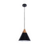 LEDTM® SHADE 00906 Μοντέρνο Κρεμαστό Φωτιστικό Οροφής με Ντουί 1 x E27 AC 220-240V IP20 - Μαύρο & Μπεζ - Μ23 x Π23 x Υ22cm - Image 3