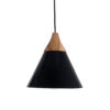 LEDTM® SHADE 00906 Μοντέρνο Κρεμαστό Φωτιστικό Οροφής με Ντουί 1 x E27 AC 220-240V IP20 - Μαύρο & Μπεζ - Μ23 x Π23 x Υ22cm - Image 4
