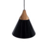 LEDTM® SHADE 00906 Μοντέρνο Κρεμαστό Φωτιστικό Οροφής με Ντουί 1 x E27 AC 220-240V IP20 - Μαύρο & Μπεζ - Μ23 x Π23 x Υ22cm - Image 5