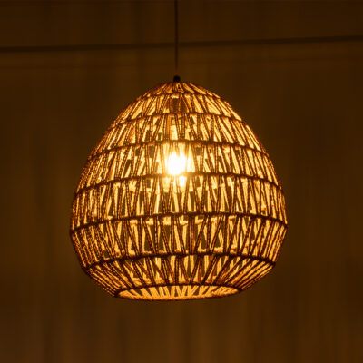 Alternative view of LEDTM® JJENSON 00911 Boho Κρεμαστό Φωτιστικό Οροφής με Ντουί 1 x E27 AC 220-240V IP20 - Μπεζ - Μ35 x Π35 x Υ35cm