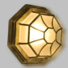 LEDTM® RUBY 00914 Vintage Φωτιστικό Οροφής με Ντουί 1 x E27 AC 220-240V IP20 - Μπρούτζινο Εφέ Σκουριάς - Μ21 x Π21 x Υ10cm - Image 3