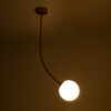 LEDTM® DRIZZLE 00921 Μοντέρνο Φωτιστικό Οροφής με Ντουί 1 x E27 AC 220-240V IP20 - Λευκό & Χρυσό - Μ15 x Π15 x Υ100cm - Image 3