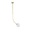LEDTM® DRIZZLE 00922 Μοντέρνο Φωτιστικό Οροφής με Ντουί 1 x E27 AC 220-240V IP20 - Λευκό & Χρυσό - Μ15 x Π15 x Υ70cm - Image 5