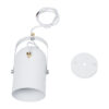LEDTM® HAZEL 00924 Μοντέρνο Κρεμαστό Φωτιστικό Οροφής με Ντουί 1 x E27 AC 220-240V IP20 - Λευκό & Χρυσό - Μ12 x Π12 x Υ27cm - Image 10