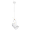 LEDTM® HAZEL 00924 Μοντέρνο Κρεμαστό Φωτιστικό Οροφής με Ντουί 1 x E27 AC 220-240V IP20 - Λευκό & Χρυσό - Μ12 x Π12 x Υ27cm - Image 4