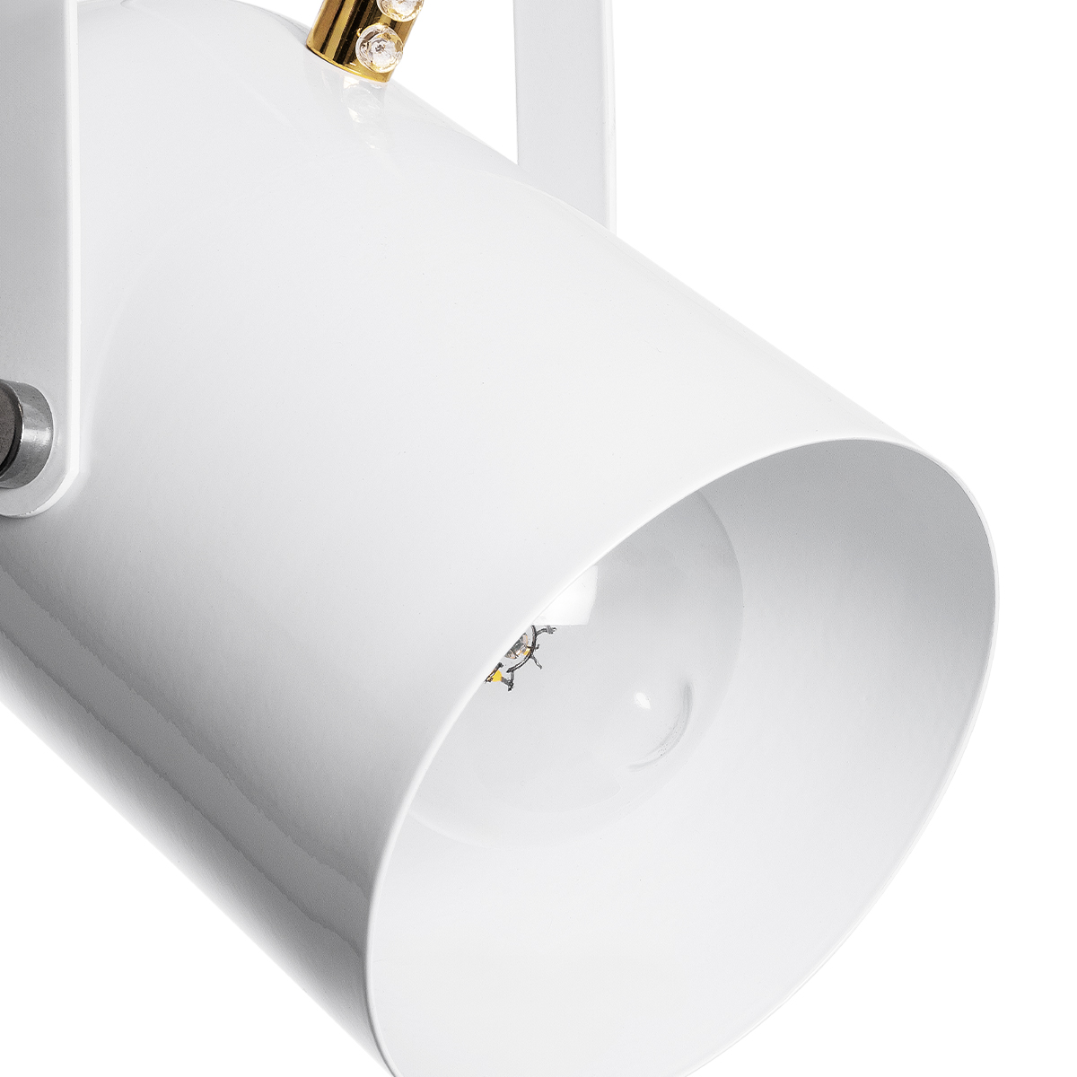LEDTM® HAZEL 00924 Μοντέρνο Κρεμαστό Φωτιστικό Οροφής με Ντουί 1 x E27 AC 220-240V IP20 - Λευκό & Χρυσό - Μ12 x Π12 x Υ27cm - Image 8