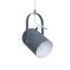 LEDTM® HAZEL 00925 Μοντέρνο Κρεμαστό Φωτιστικό Οροφής με Ντουί 1 x E27 AC 220-240V IP20 - Γκρι & Χρυσό - Μ12 x Π12 x Υ27cm - Image 2